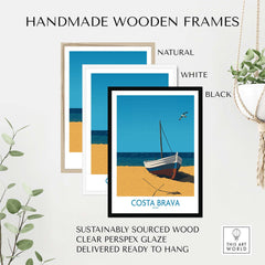 Costa Brava Spain Print part of our best collection or travel posters and prints - This Art World