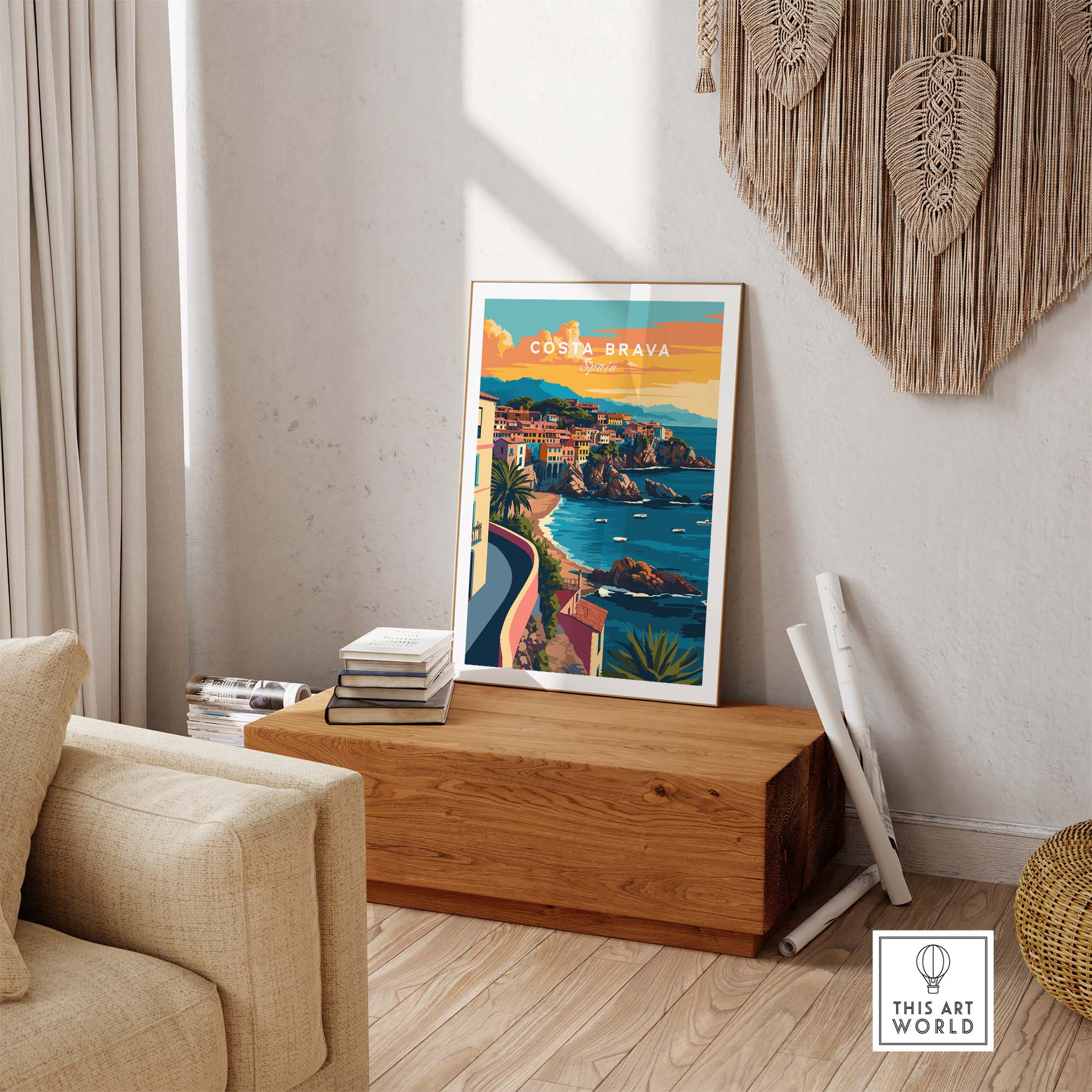 Costa Brava Travel Poster part of our best collection or travel posters and prints - This Art World