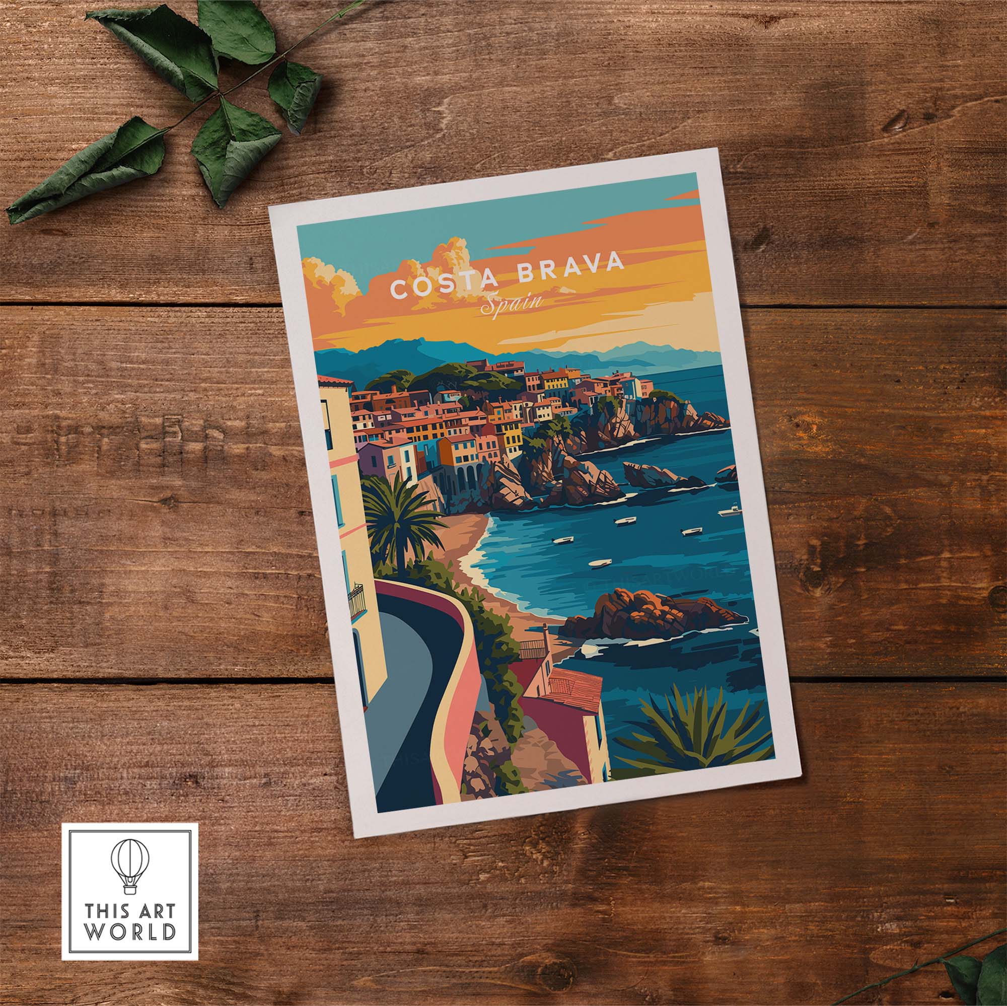 Costa Brava Travel Poster part of our best collection or travel posters and prints - This Art World