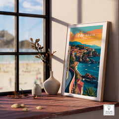 Costa Brava Travel Poster part of our best collection or travel posters and prints - This Art World