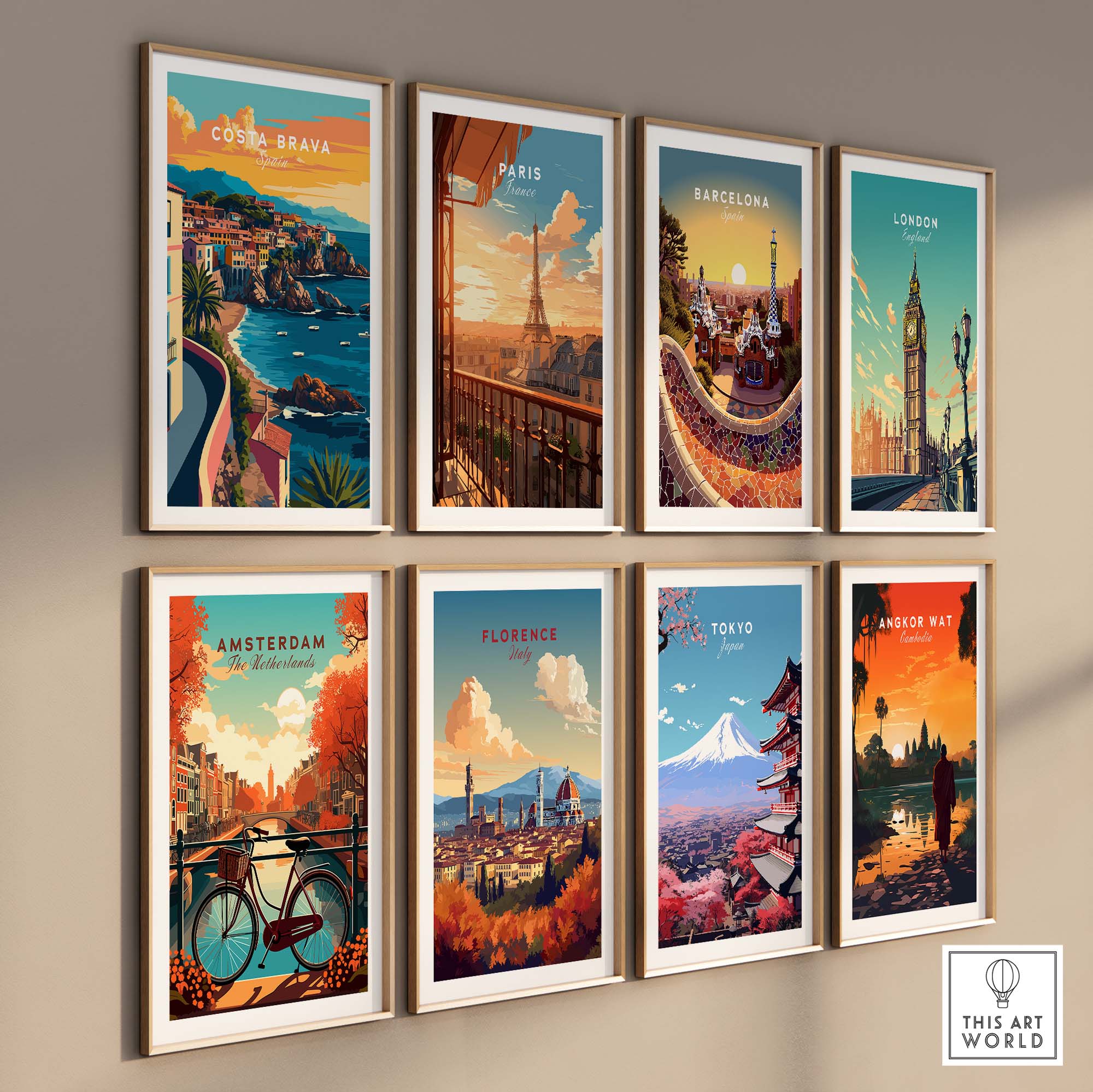 Costa Brava Travel Poster part of our best collection or travel posters and prints - This Art World