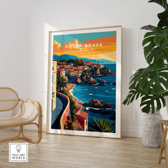 Costa Brava Travel Poster part of our best collection or travel posters and prints - This Art World