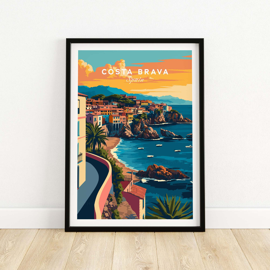 Costa Brava Travel Poster part of our best collection or travel posters and prints - This Art World