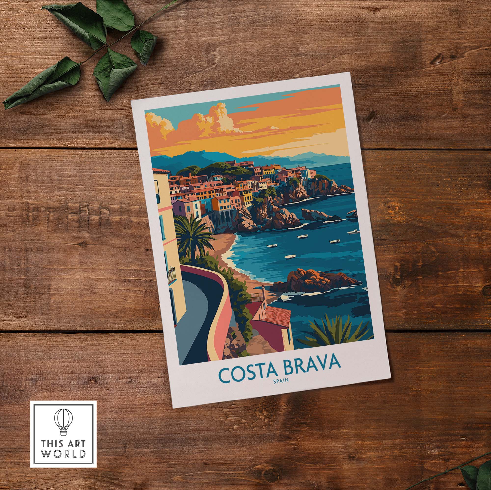 Costa Brava Travel Print part of our best collection or travel posters and prints - This Art World