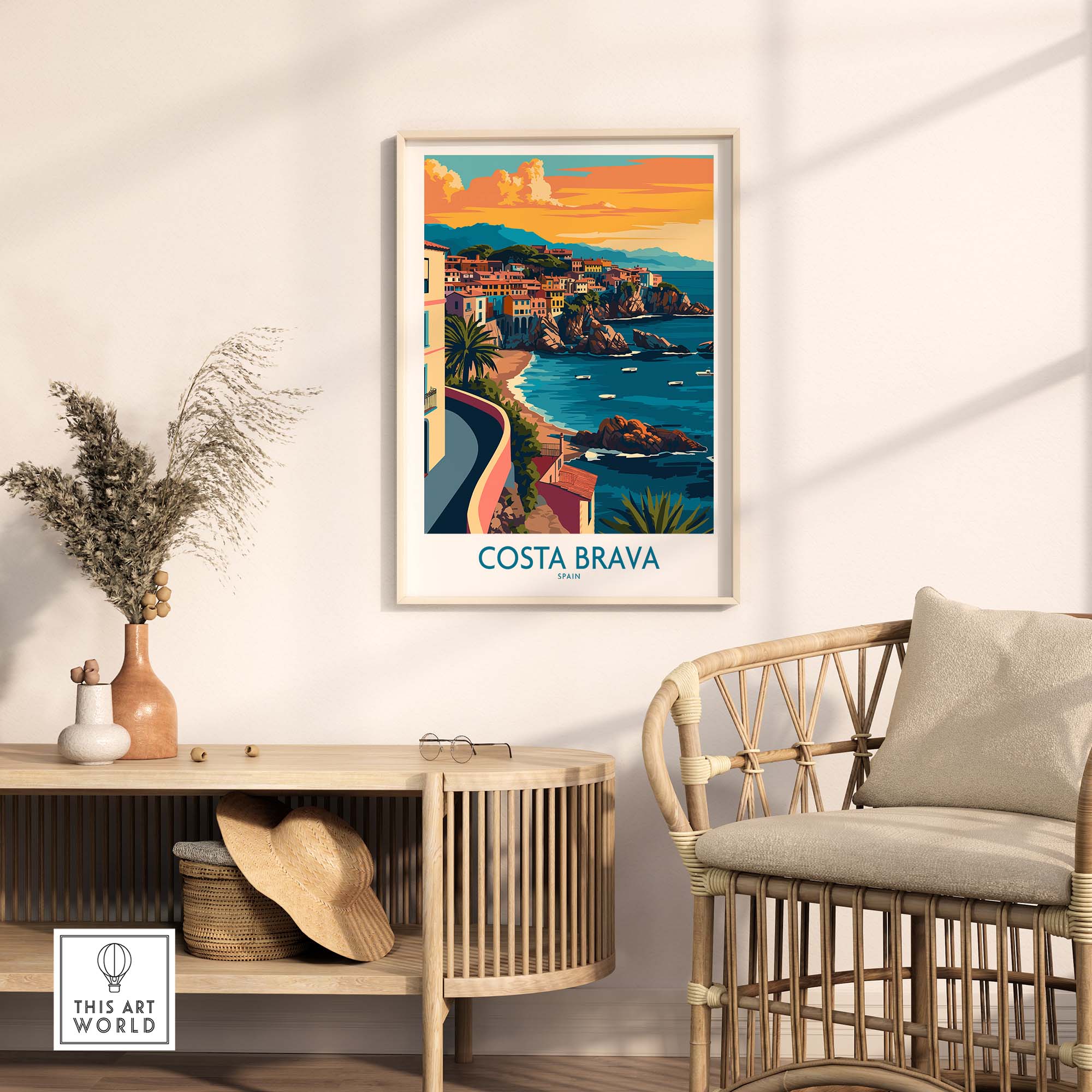 Costa Brava Travel Print part of our best collection or travel posters and prints - This Art World