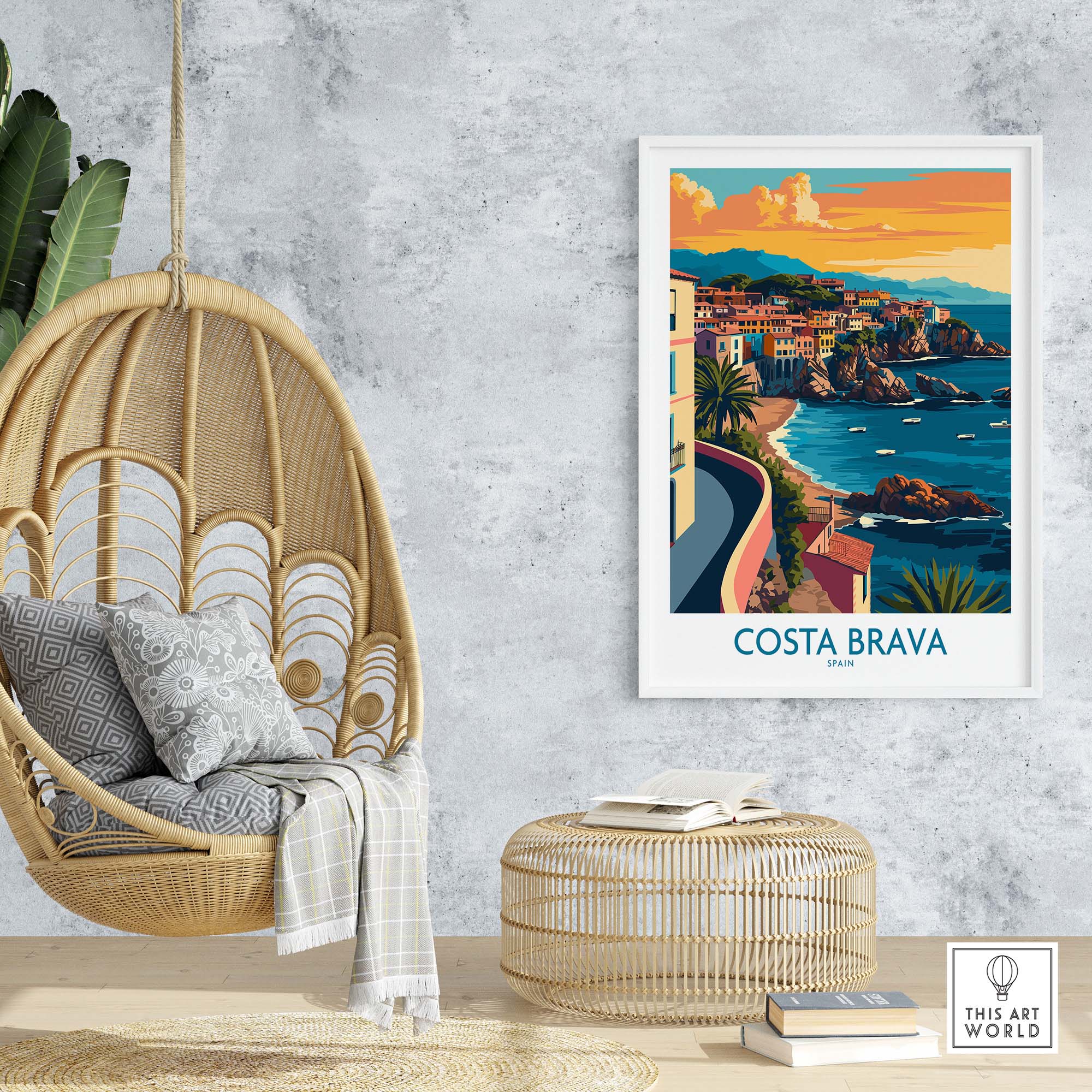 Costa Brava Travel Print part of our best collection or travel posters and prints - This Art World