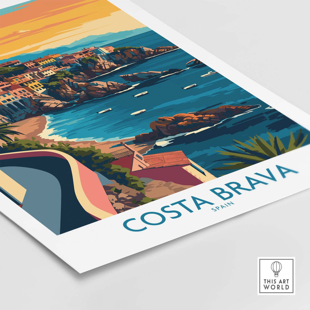 Costa Brava Travel Print part of our best collection or travel posters and prints - This Art World