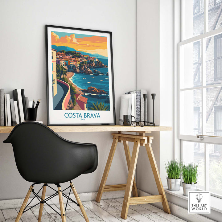 Costa Brava Travel Print part of our best collection or travel posters and prints - This Art World