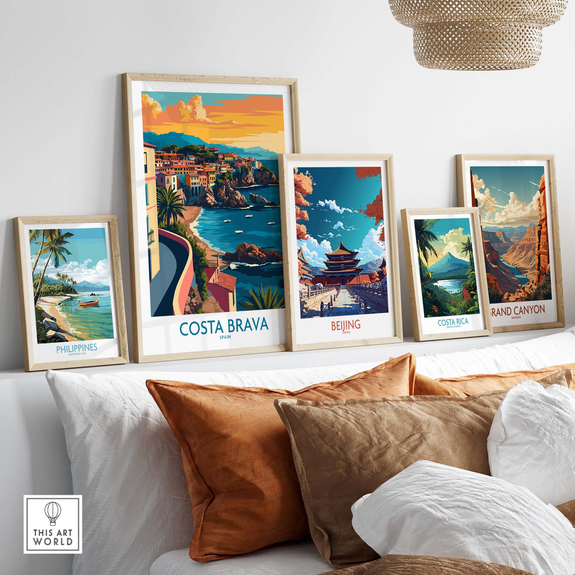 Costa Brava Travel Print part of our best collection or travel posters and prints - This Art World