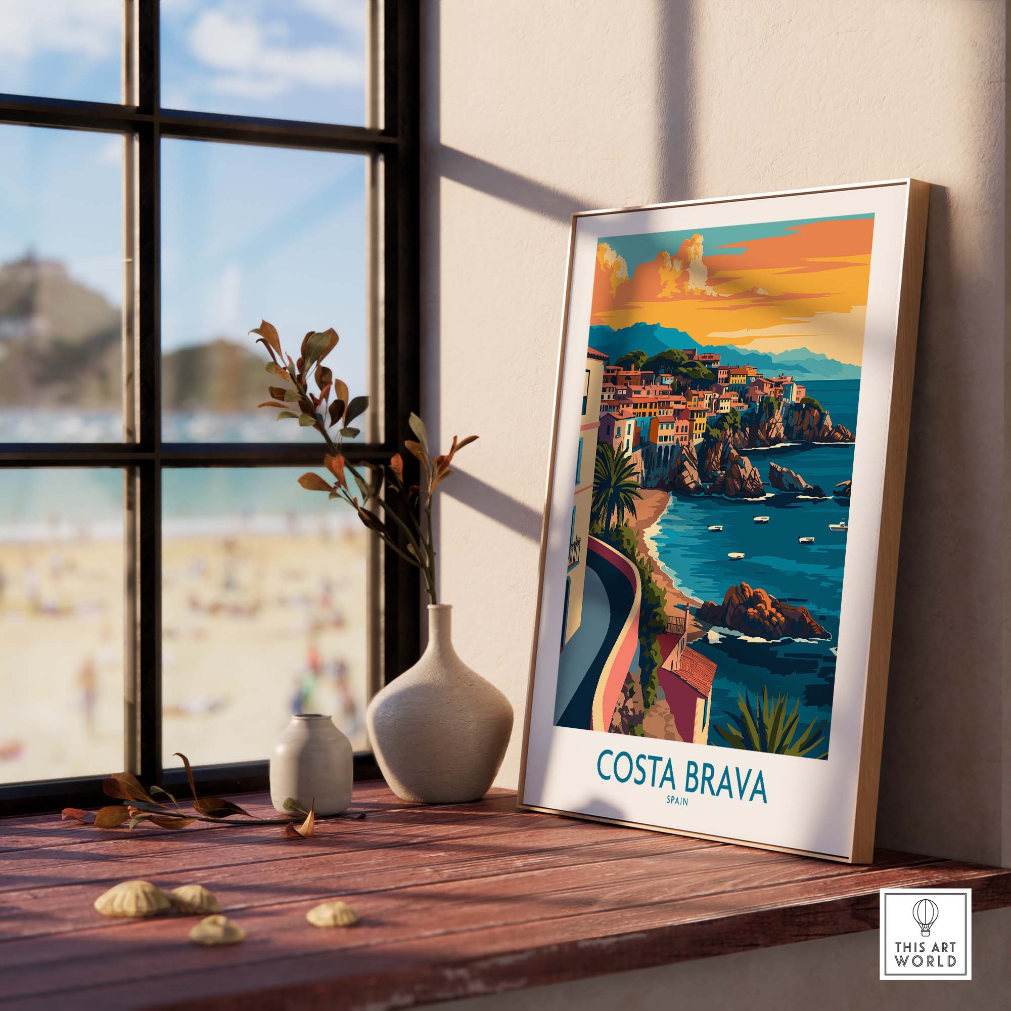 Costa Brava Travel Print part of our best collection or travel posters and prints - This Art World