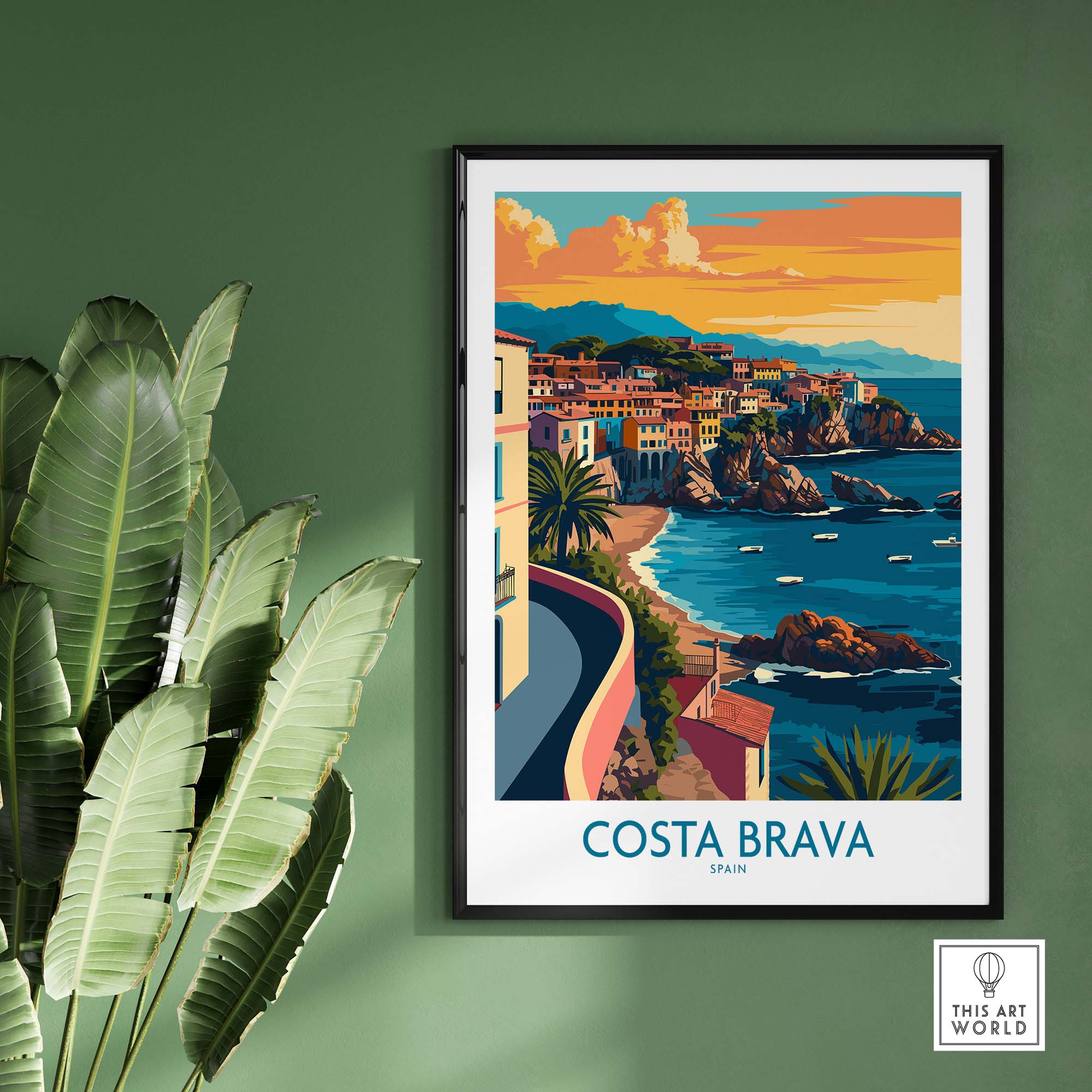 Costa Brava Travel Print part of our best collection or travel posters and prints - This Art World