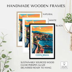 Costa Brava Travel Print part of our best collection or travel posters and prints - This Art World