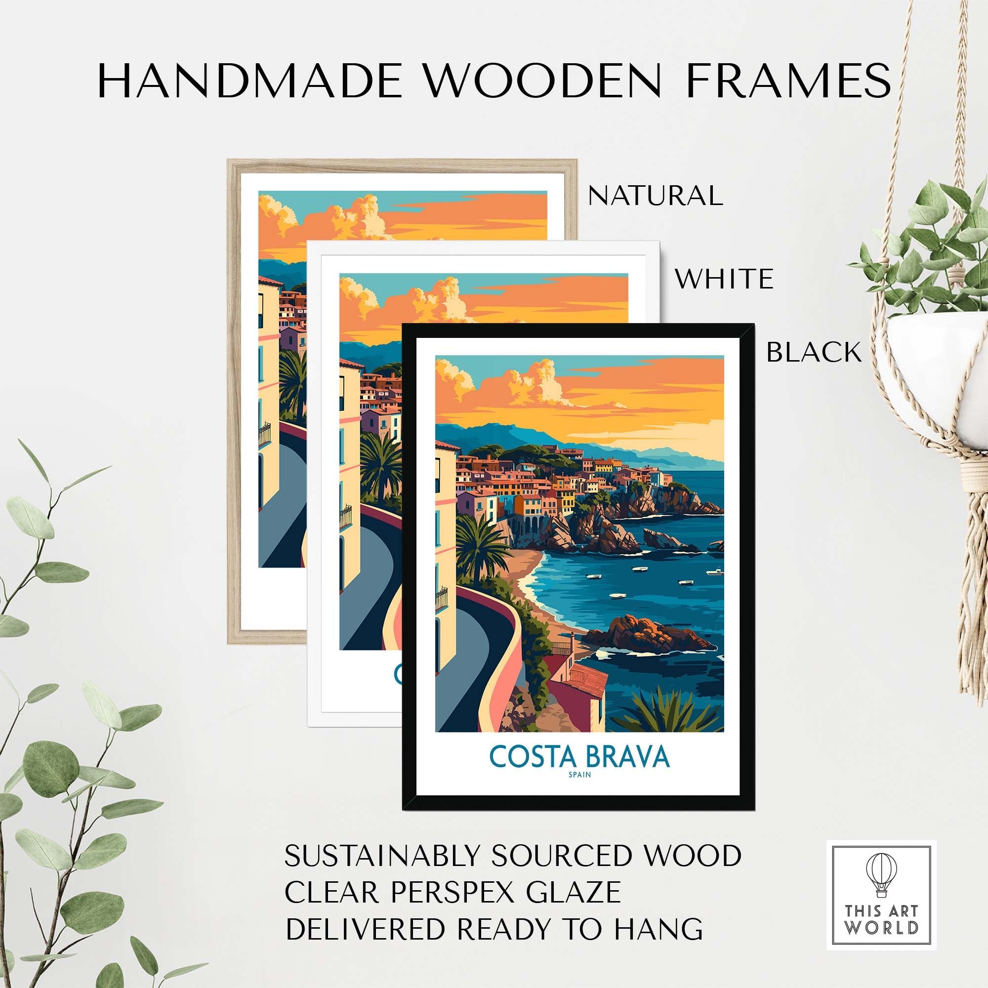 Costa Brava Travel Print part of our best collection or travel posters and prints - This Art World