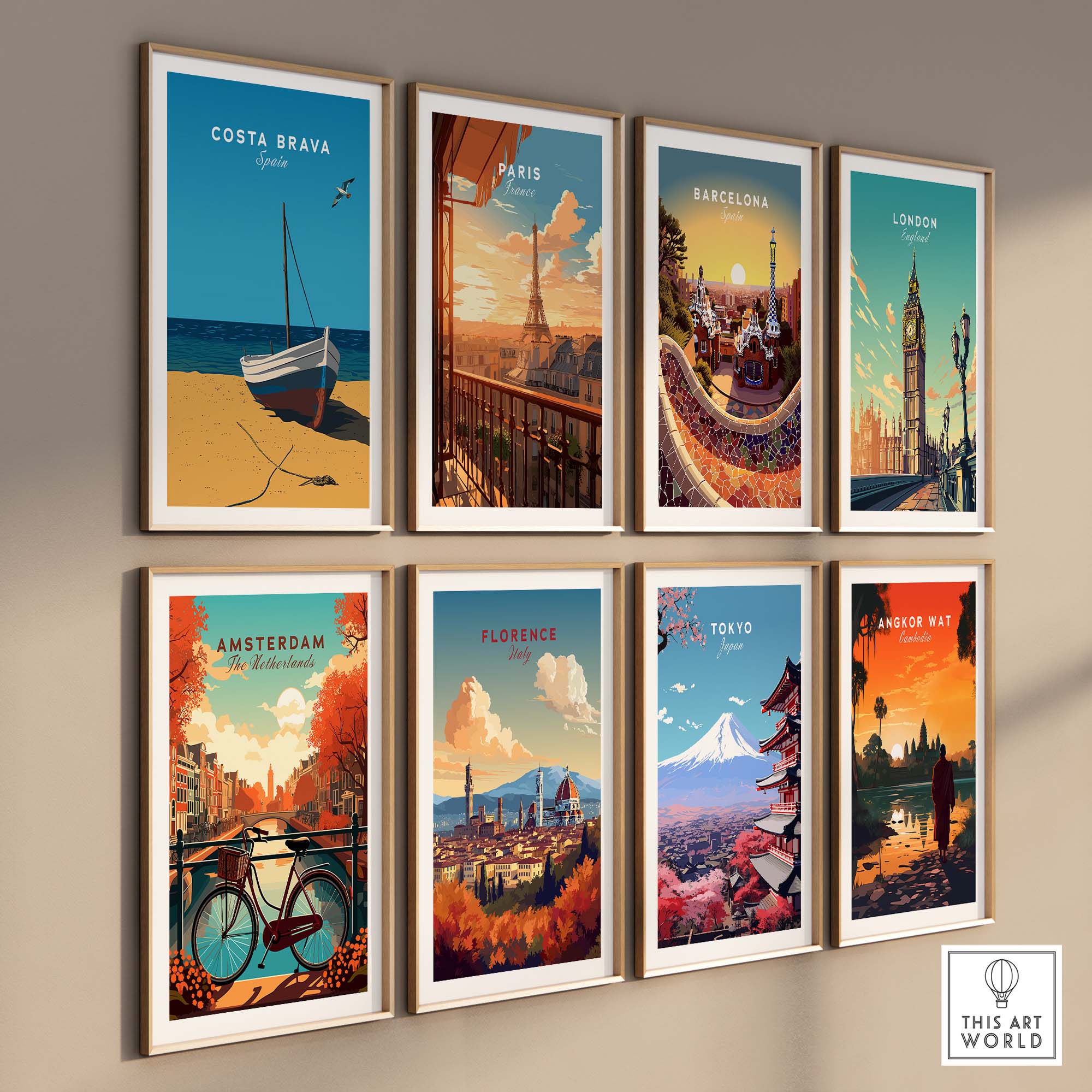 Costa Brava Wall Art part of our best collection or travel posters and prints - This Art World