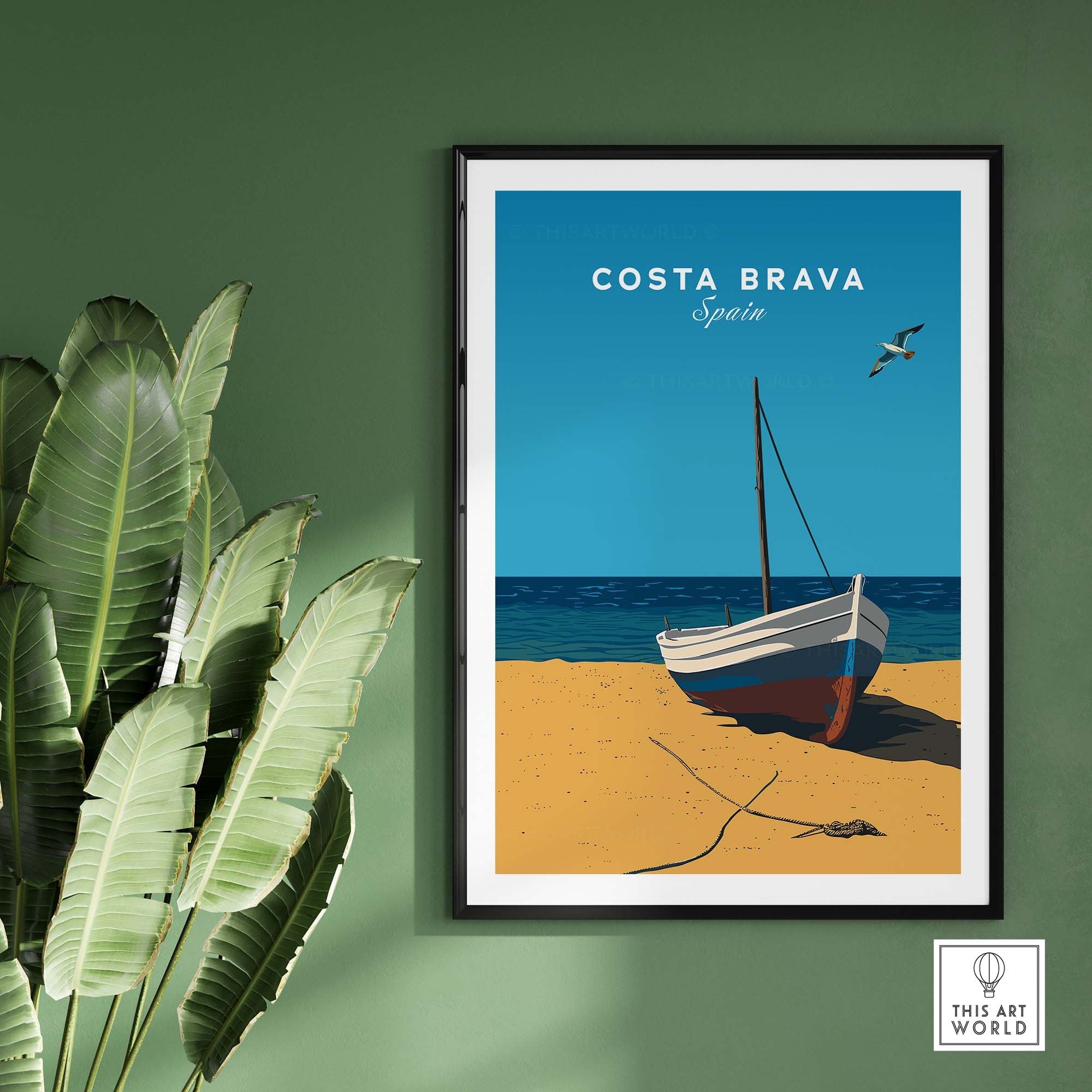 Costa Brava Wall Art part of our best collection or travel posters and prints - This Art World