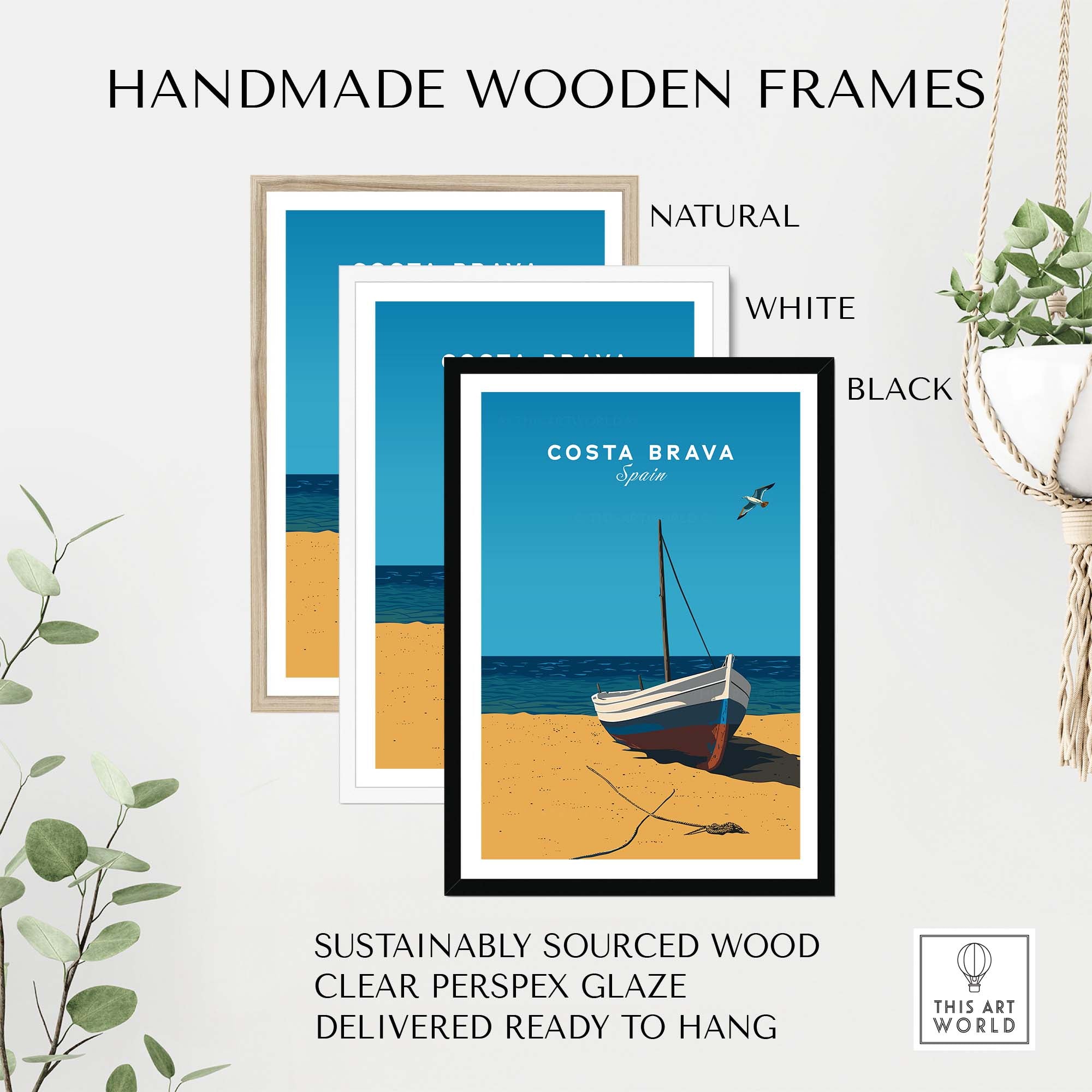 Costa Brava Wall Art part of our best collection or travel posters and prints - This Art World