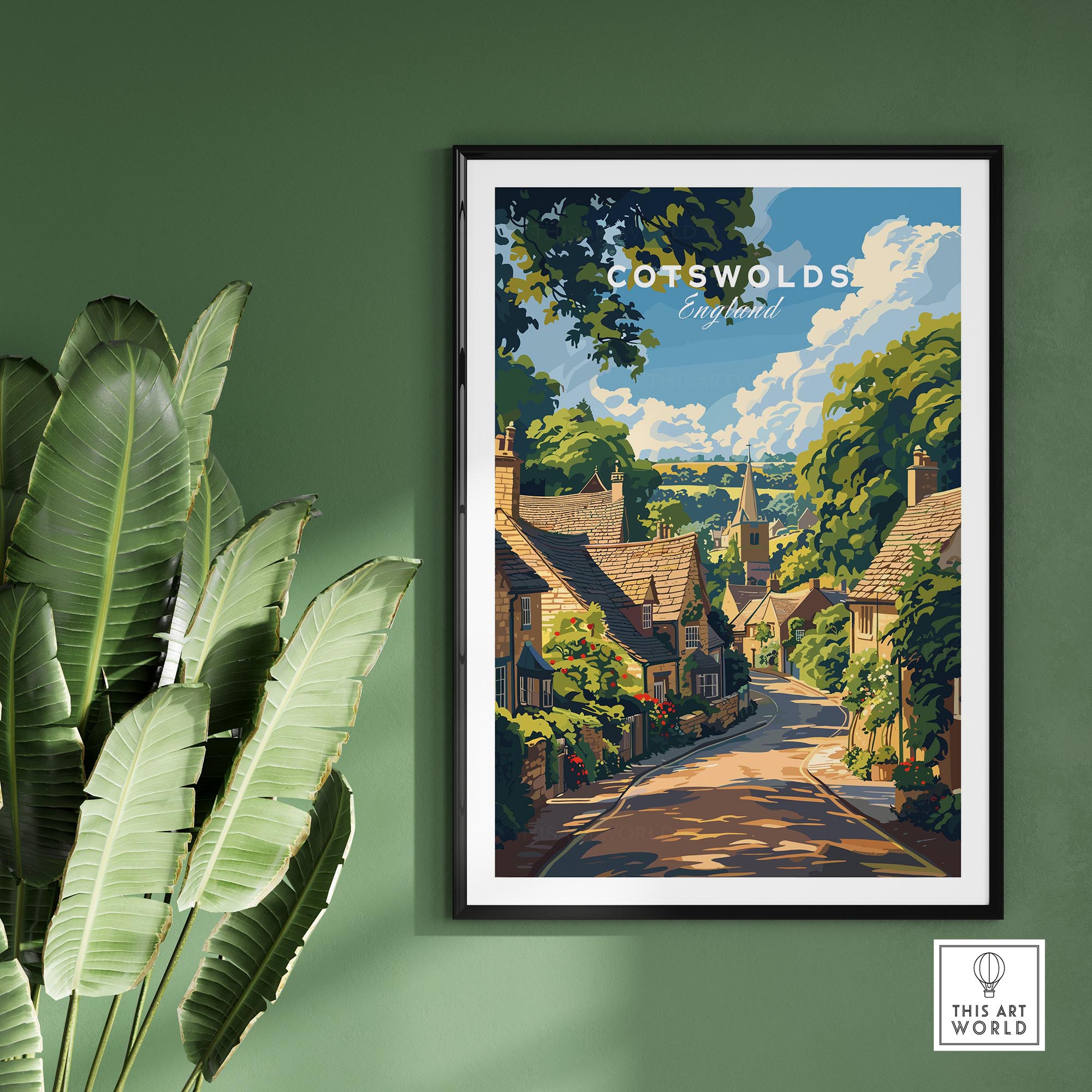 Cotswolds Travel Poster - United Kingdom