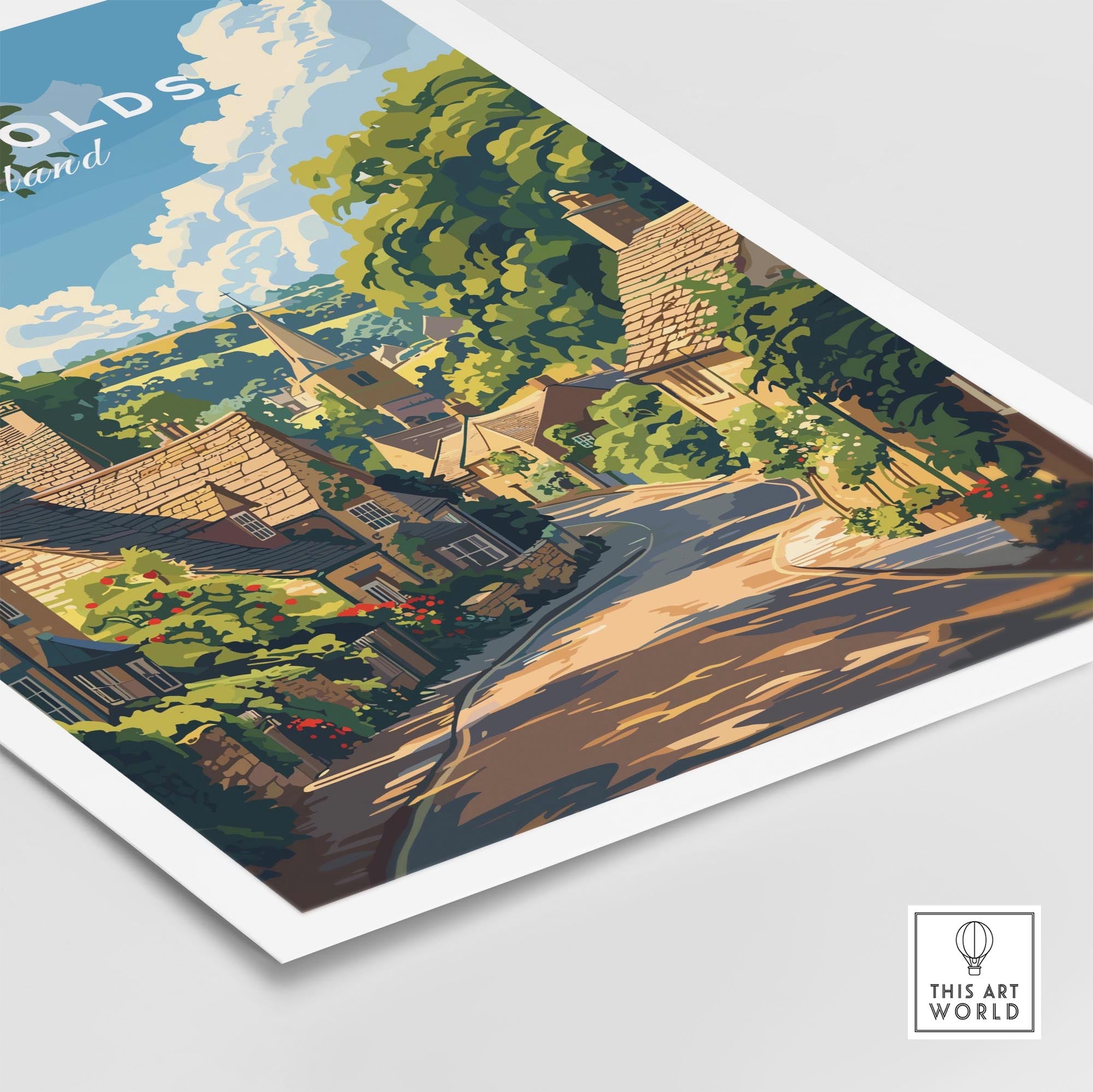 Cotswolds Travel Poster - United Kingdom