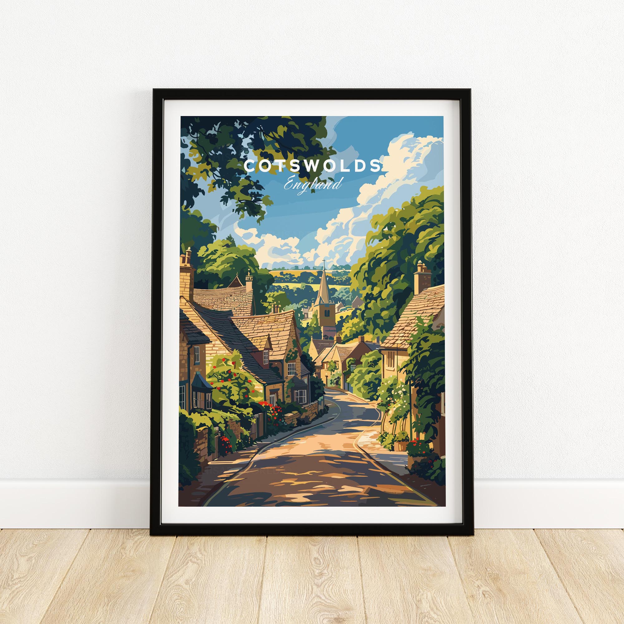 Cotswolds Travel Poster - United Kingdom