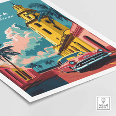 Cuba Travel Poster