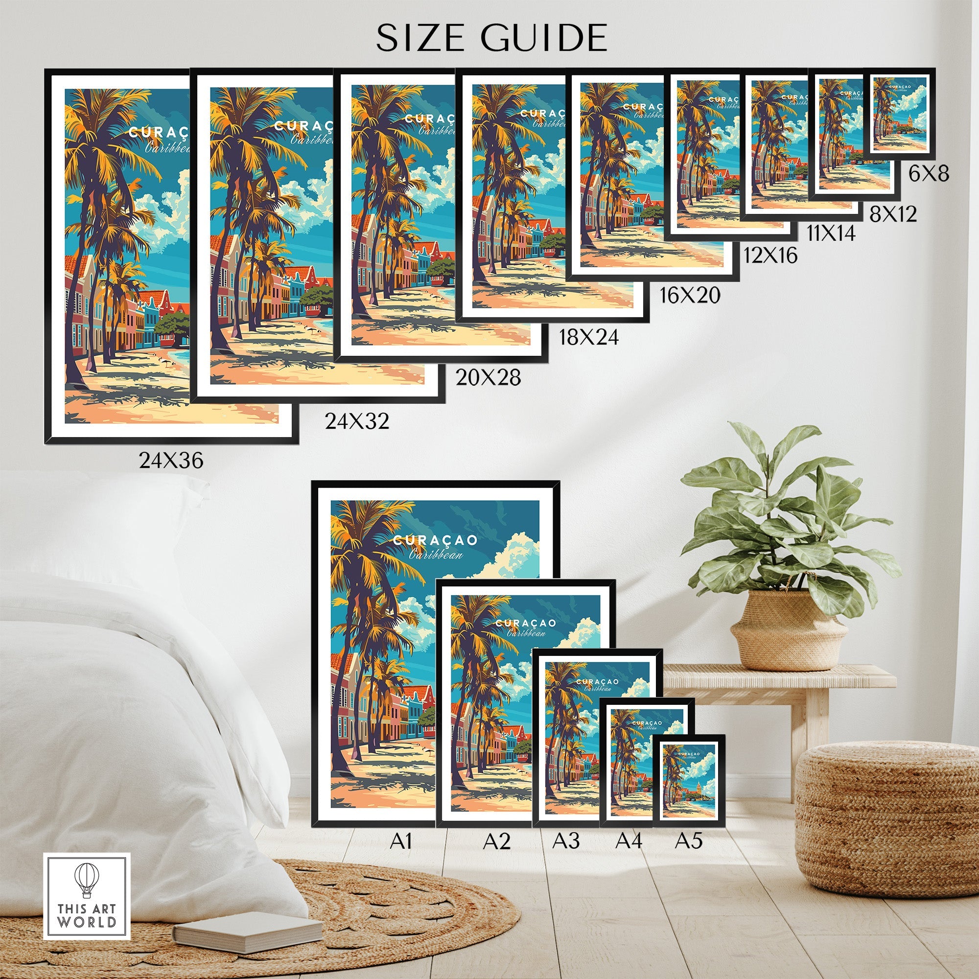Curacao Travel Poster-This Art World