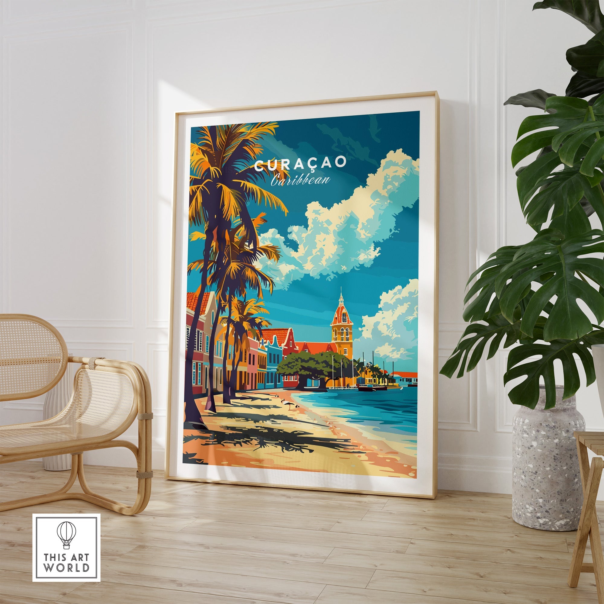 Curacao Travel Poster-This Art World