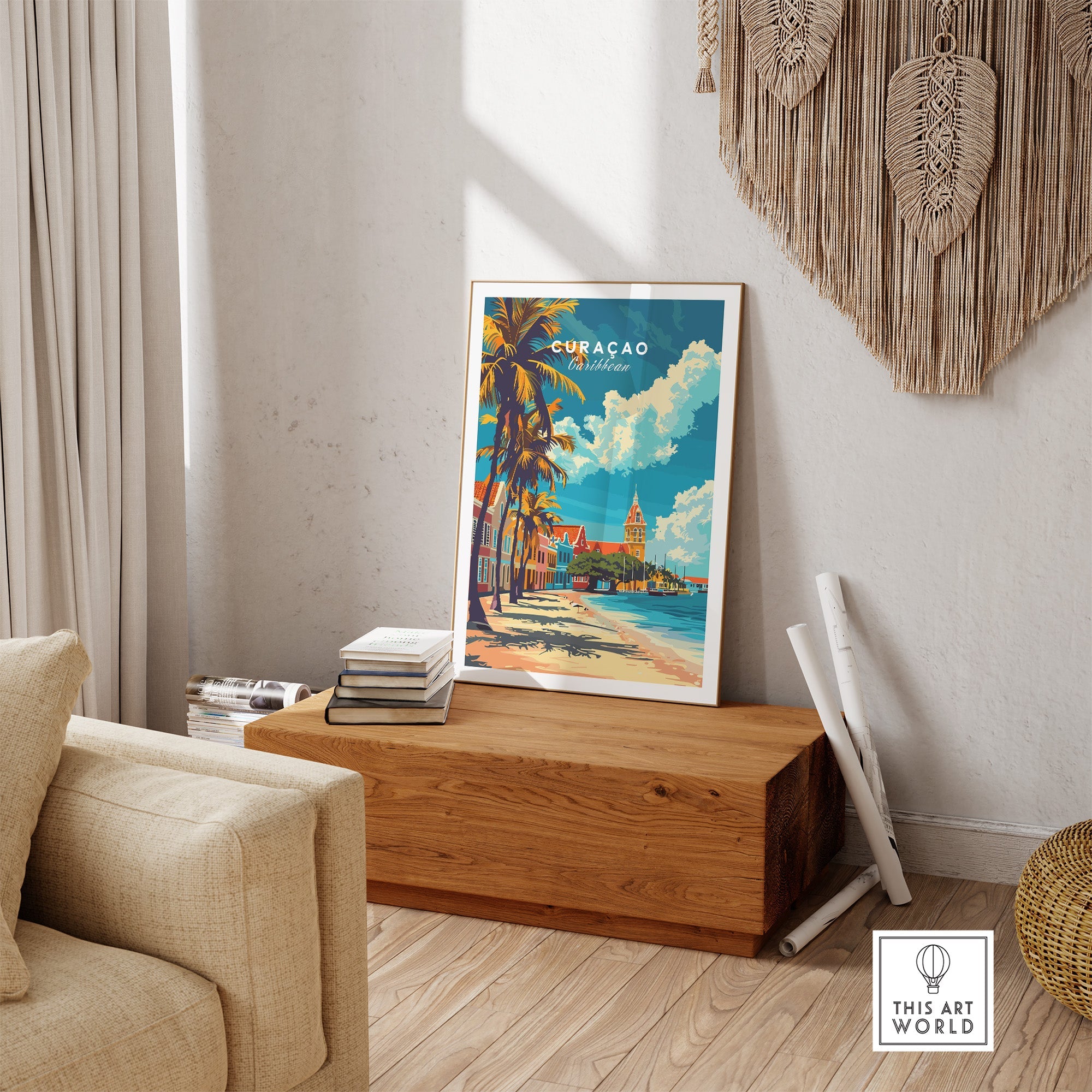 Curacao Travel Poster-This Art World