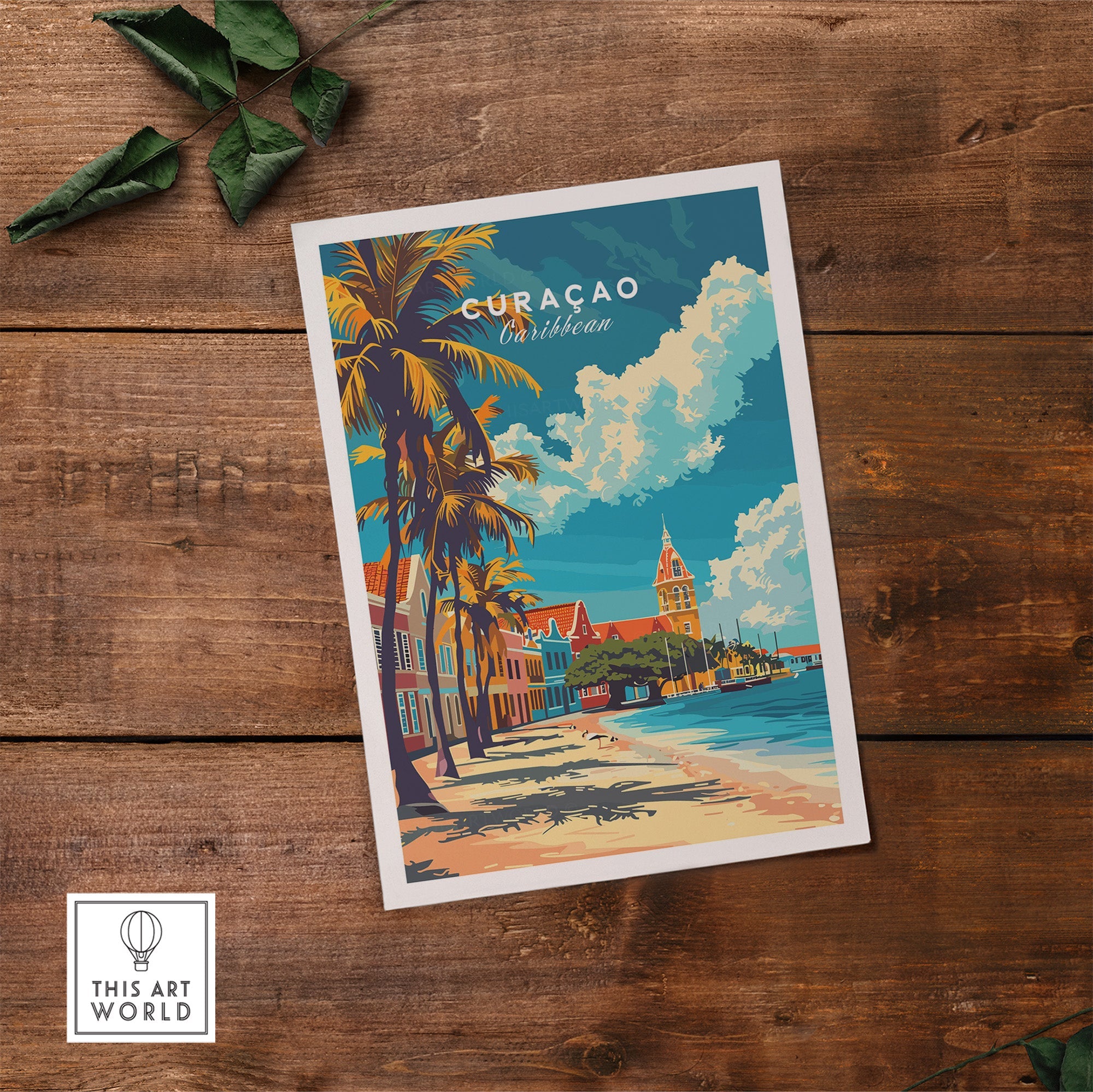 Curacao Travel Poster-This Art World