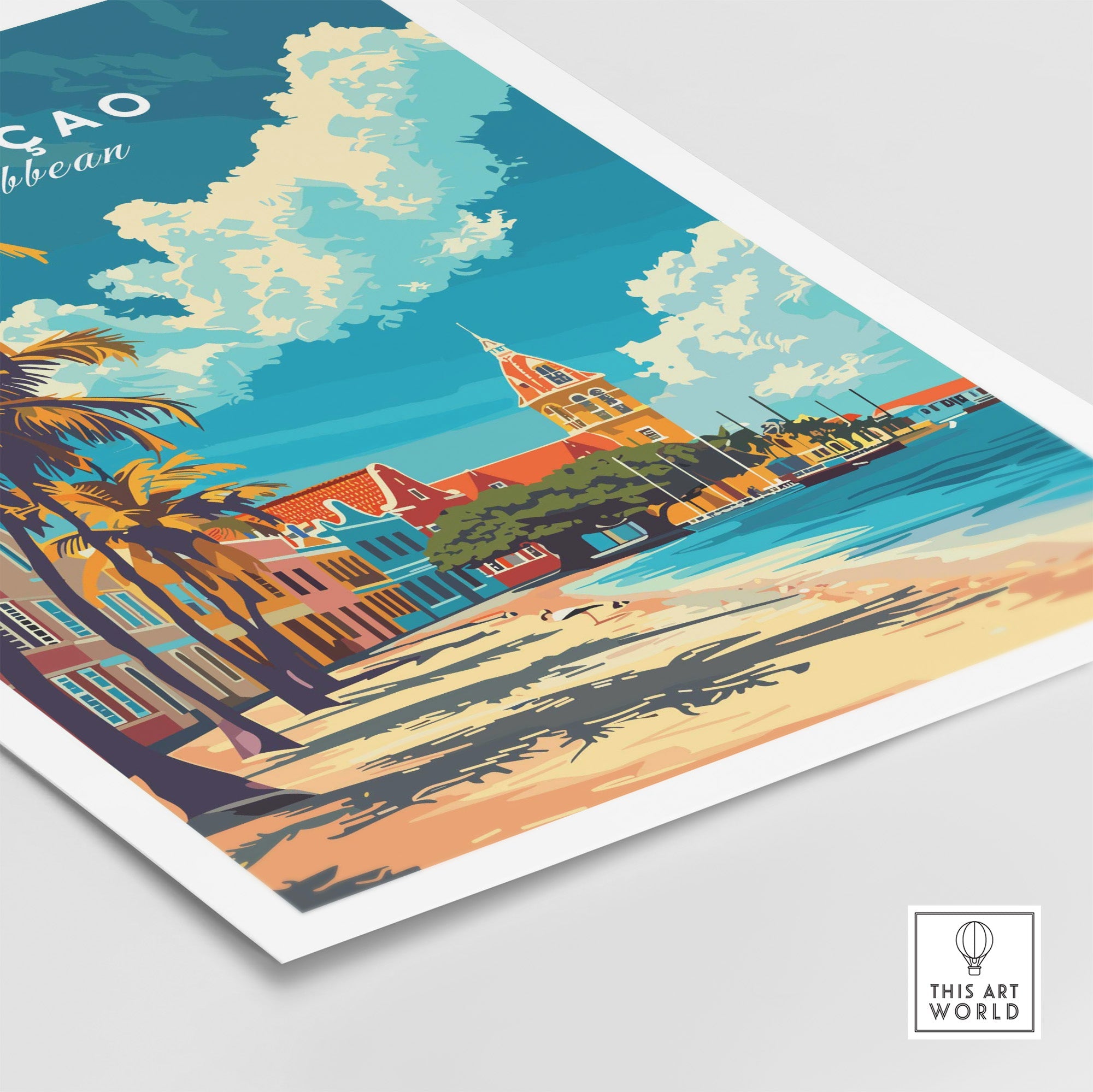 Curacao Travel Poster-This Art World