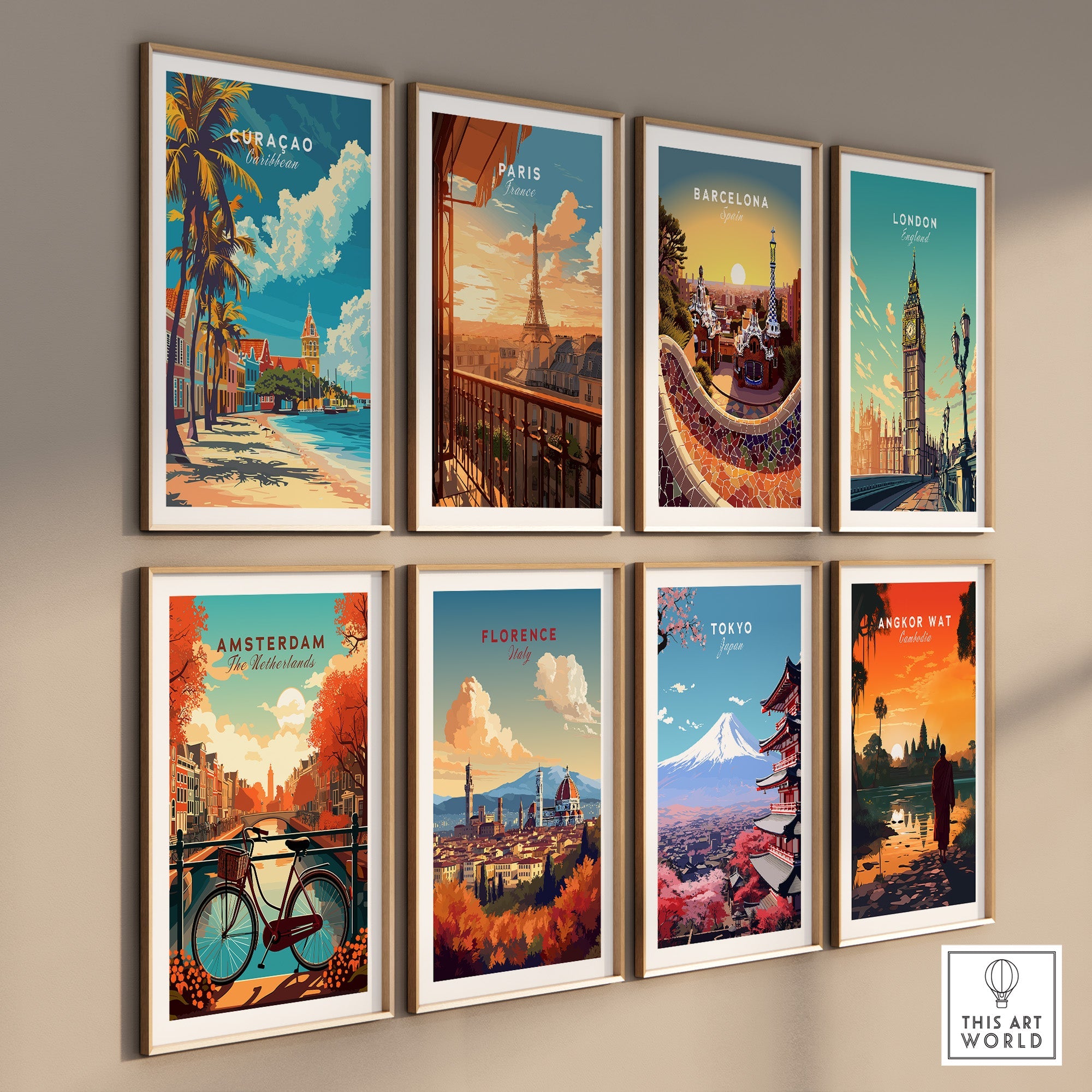 Curacao Travel Poster-This Art World