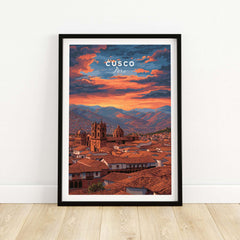 Cusco Print | Peru Travel Wall Decor showcasing the stunning landscapes and culture of Cusco, Peru.