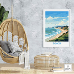 Devon Travel Poster part of our best collection or travel posters and prints - This Art World