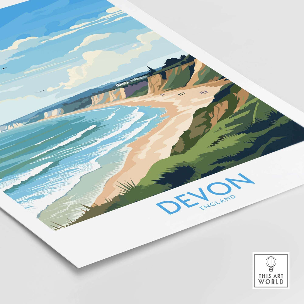 Devon Travel Poster part of our best collection or travel posters and prints - This Art World