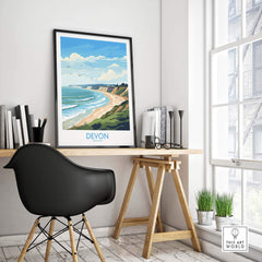 Devon Travel Poster part of our best collection or travel posters and prints - This Art World