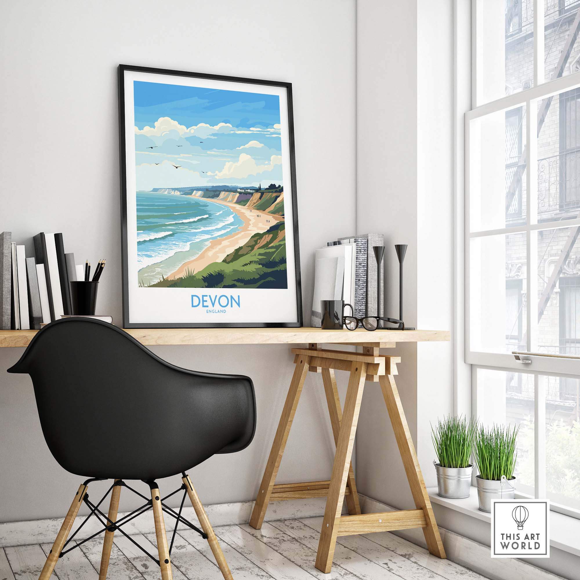Devon Travel Poster part of our best collection or travel posters and prints - This Art World