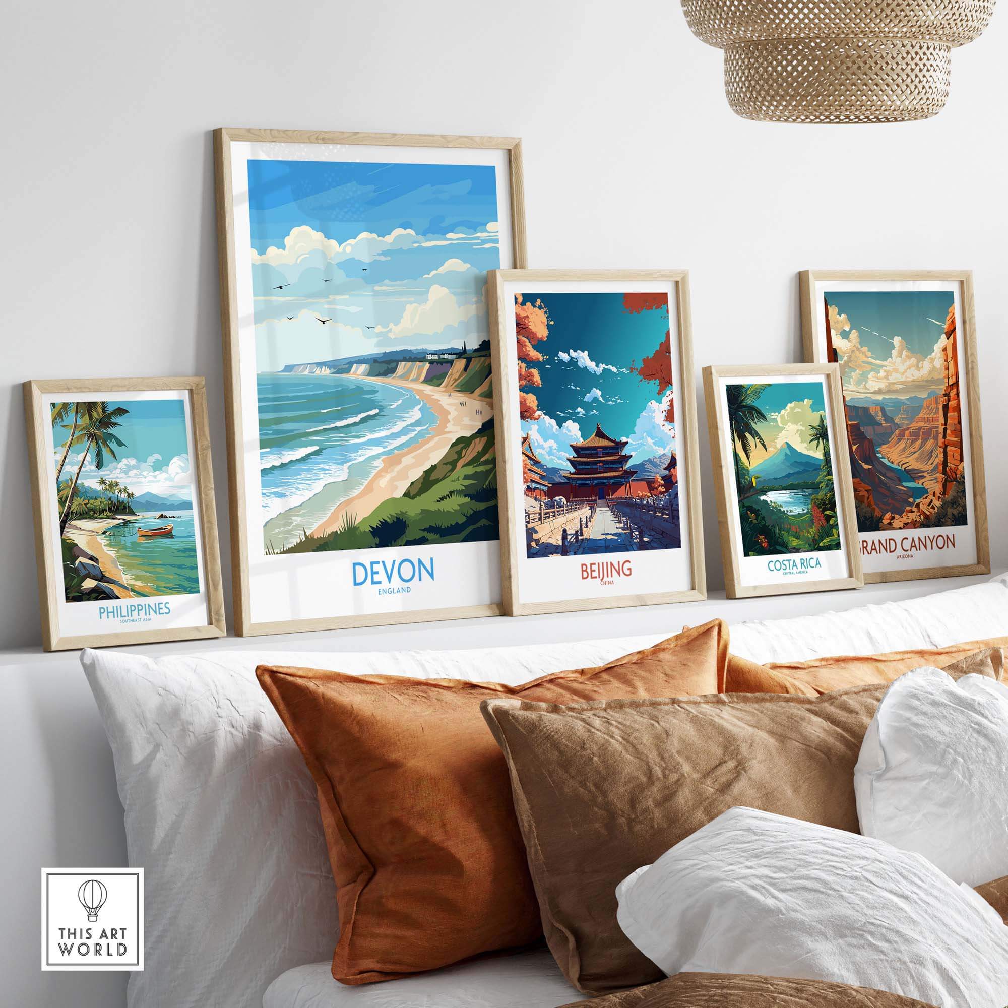 Devon Travel Poster part of our best collection or travel posters and prints - This Art World