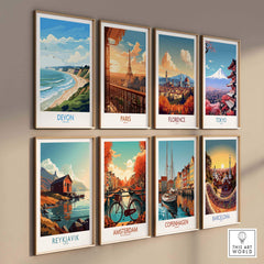 Devon Travel Poster part of our best collection or travel posters and prints - This Art World