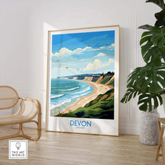 Devon Travel Poster part of our best collection or travel posters and prints - This Art World