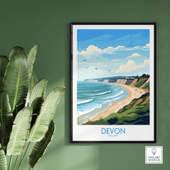 Devon Travel Poster part of our best collection or travel posters and prints - This Art World