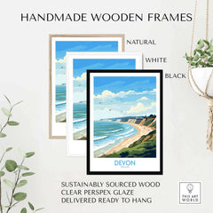 Devon Travel Poster part of our best collection or travel posters and prints - This Art World