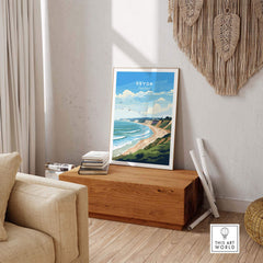 Devon Travel Print part of our best collection or travel posters and prints - This Art World