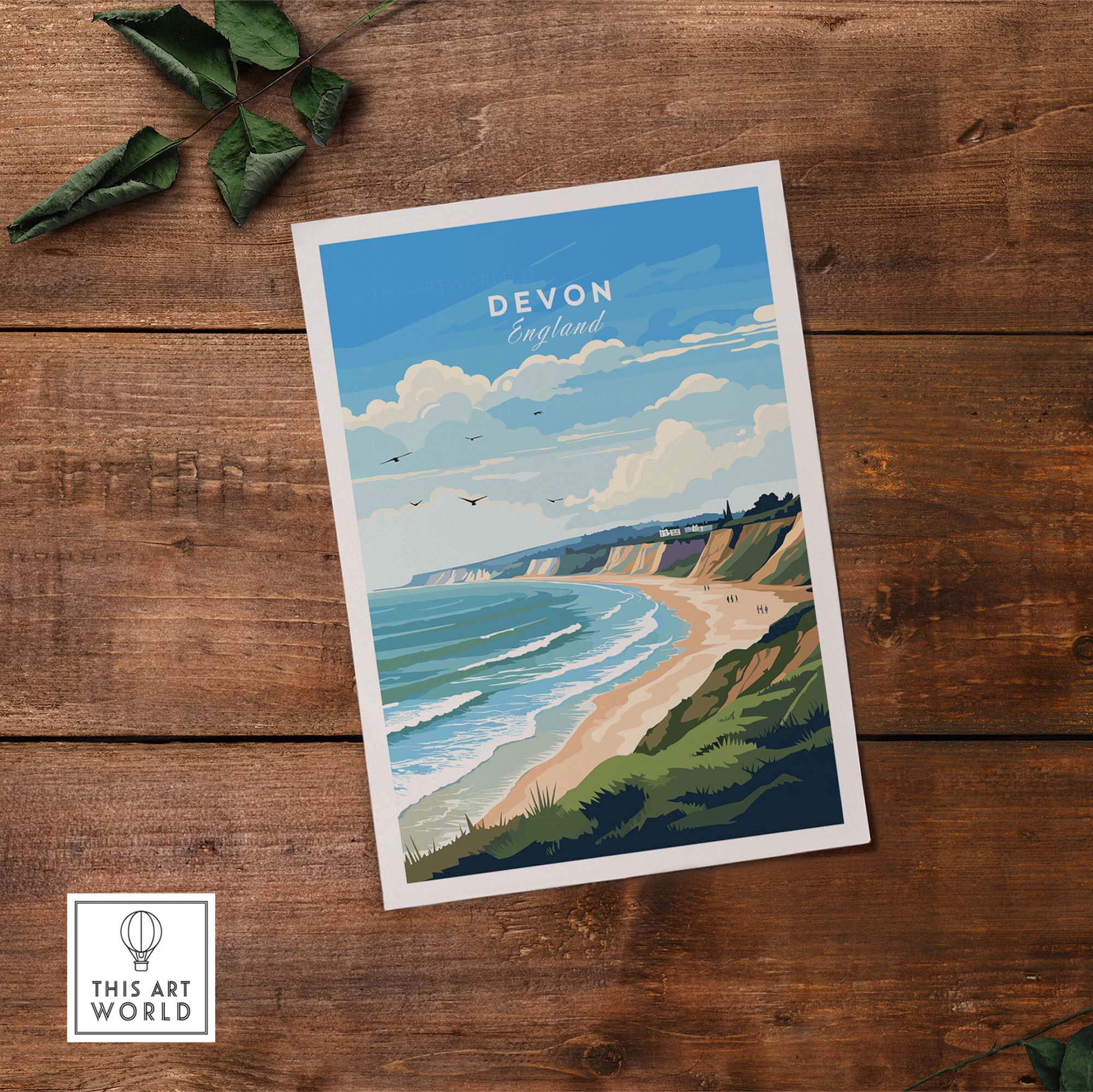 Devon Travel Print part of our best collection or travel posters and prints - This Art World