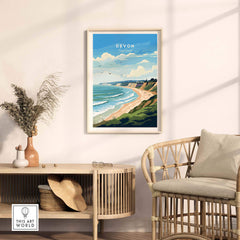 Devon Travel Print part of our best collection or travel posters and prints - This Art World