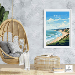 Devon Travel Print part of our best collection or travel posters and prints - This Art World
