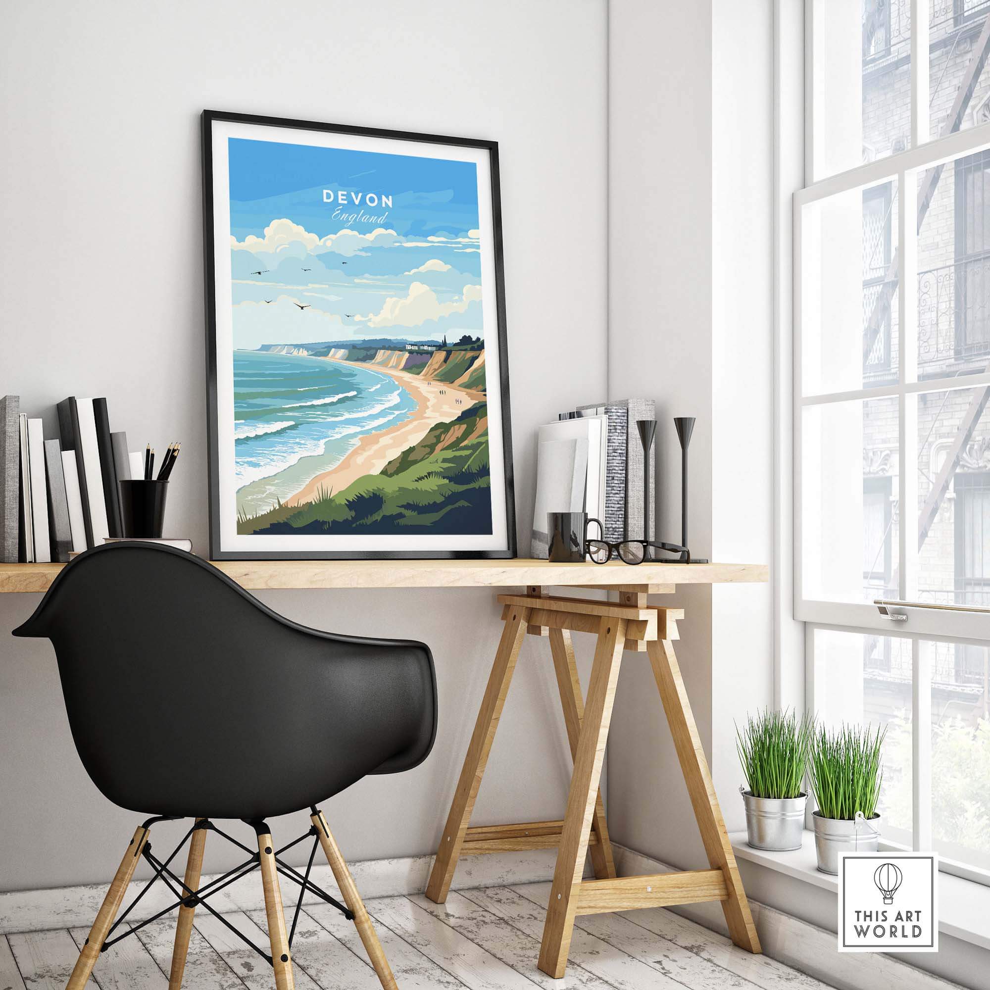 Devon Travel Print part of our best collection or travel posters and prints - This Art World