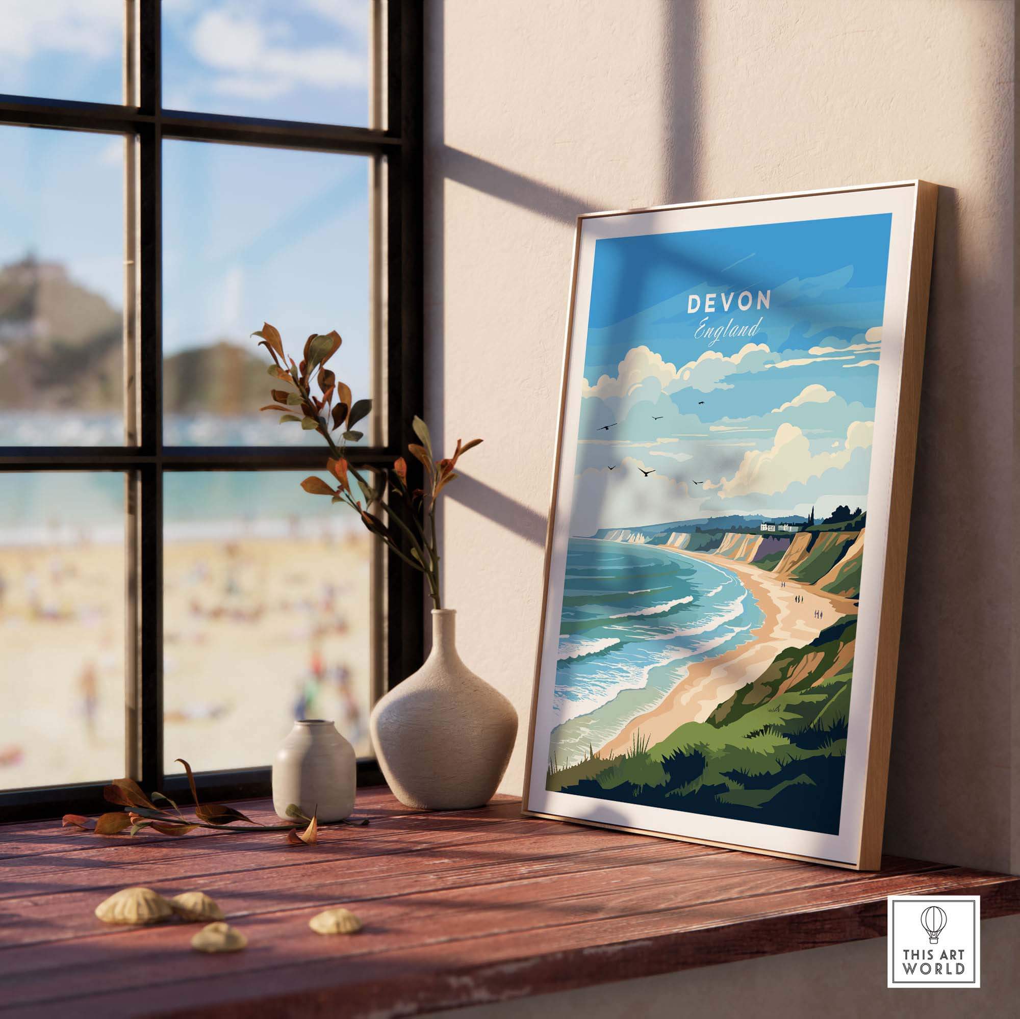 Devon Travel Print part of our best collection or travel posters and prints - This Art World