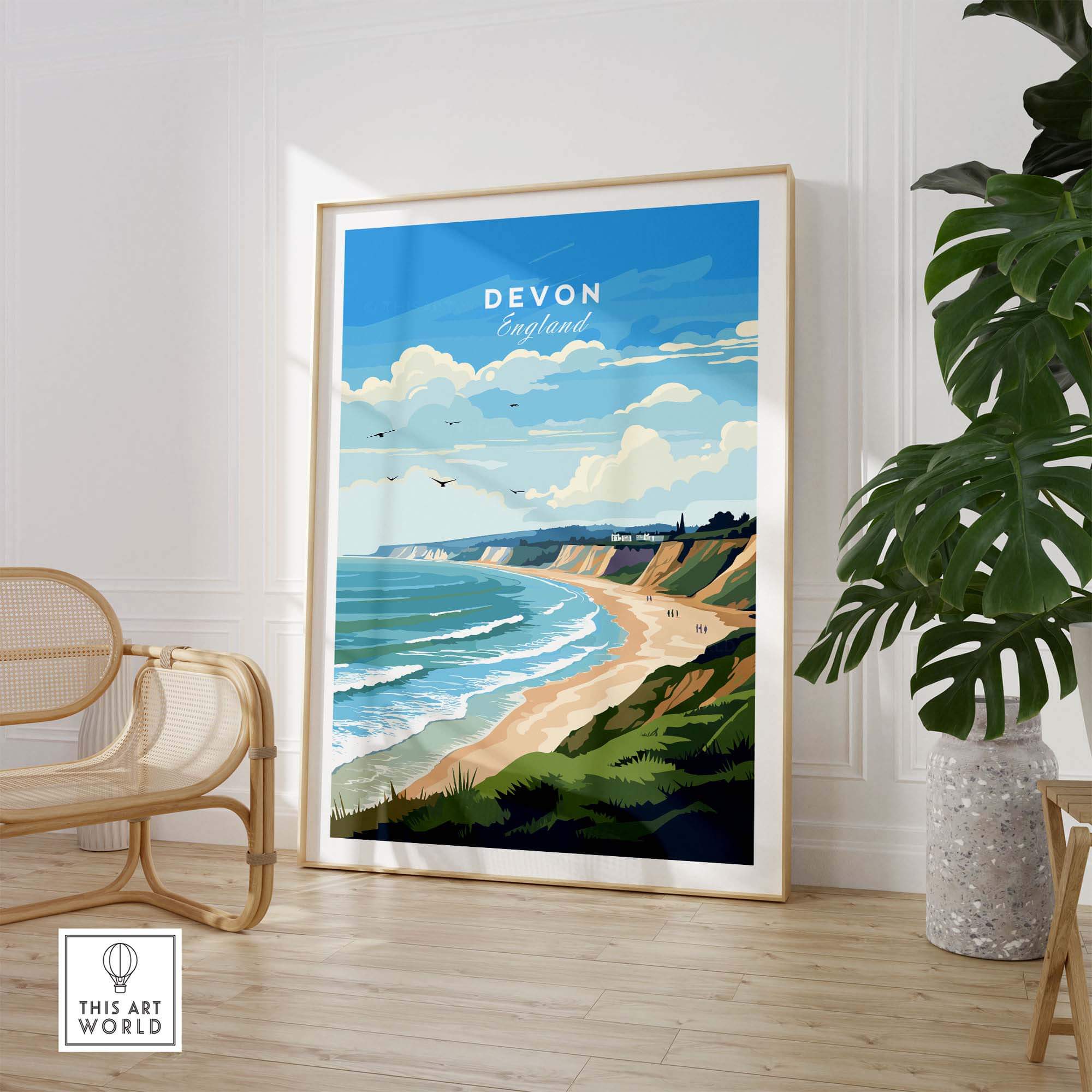 Devon Travel Print part of our best collection or travel posters and prints - This Art World