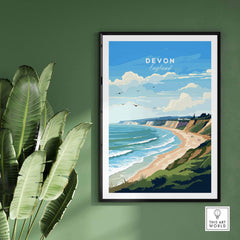 Devon Travel Print part of our best collection or travel posters and prints - This Art World