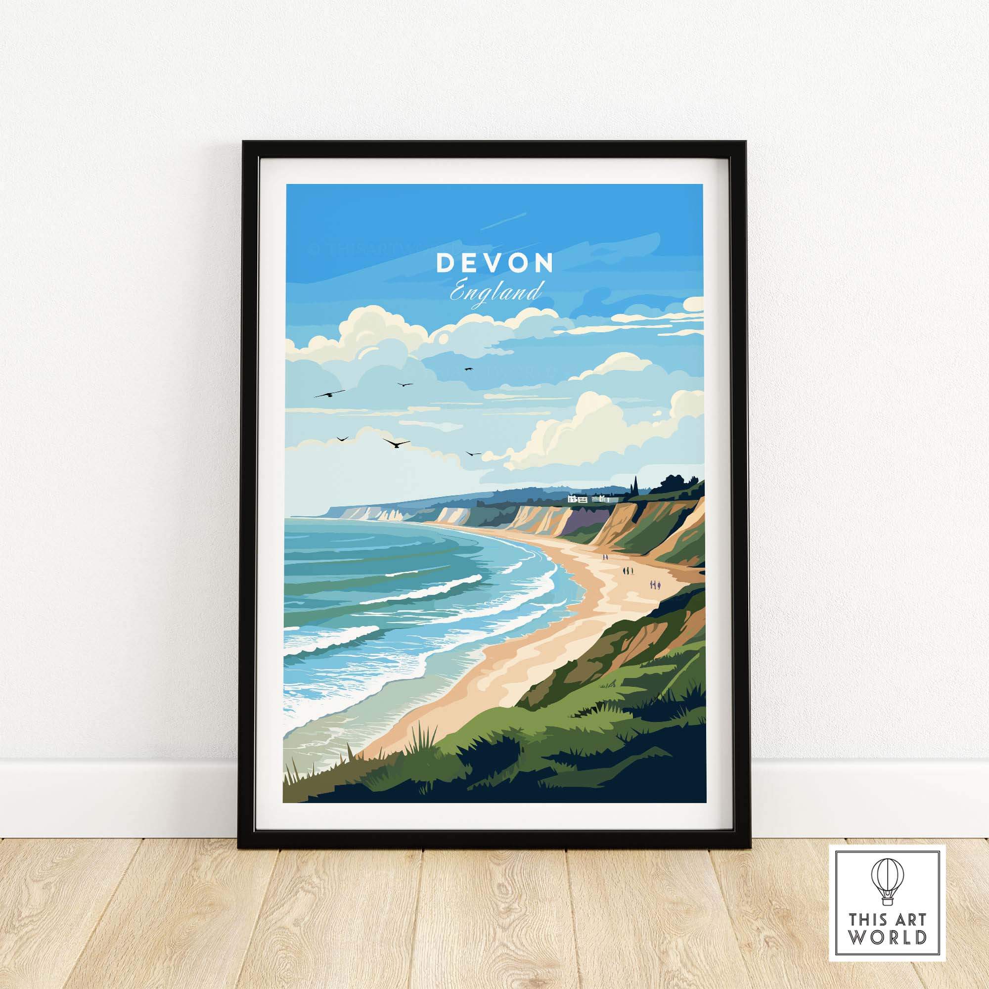 Devon Travel Print part of our best collection or travel posters and prints - This Art World