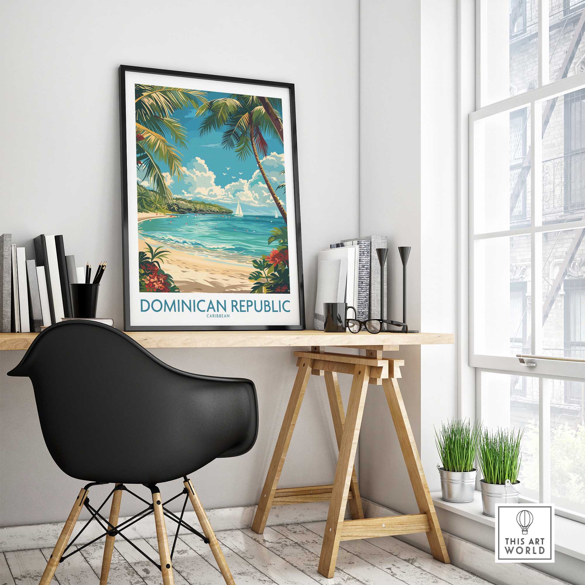 Dominican Republic Poster-This Art World